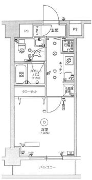 スカイコートパレス大島の間取り画像