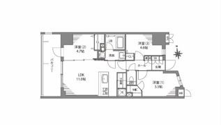 デュフレ南千住の間取り画像
