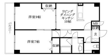 AXiS空港通の間取り画像