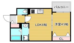 セレニティ勝山北の間取り画像