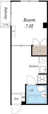 マンションアムールの間取り画像