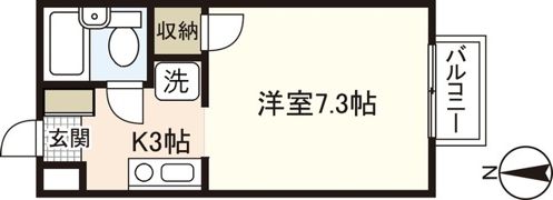 フォブール鍵村 A棟の間取り画像