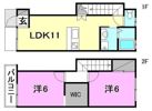 カーサ土居田の間取り画像