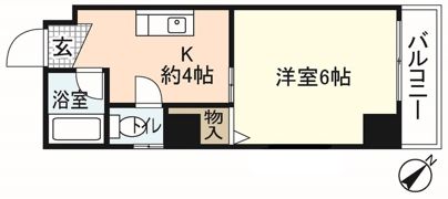 今田ビル楠木の間取り画像