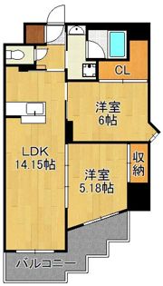 ウィングス城野駅前の間取り画像