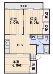シャンポールながせA棟の間取り画像