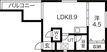 Pre cher 道徳の間取り画像