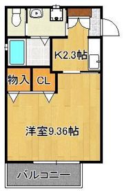 コワルージュB棟の間取り画像