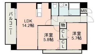 モルトヴィヴァーチェの間取り画像