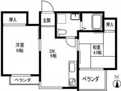 グリーンハイツ多田の間取り画像