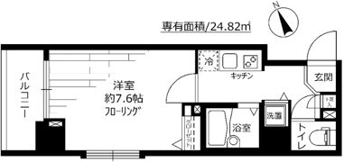 ガーラ・シティ門前仲町の間取り画像