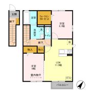 ウエストハイム Ⅱの間取り画像