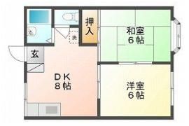 パレス浜野の間取り画像