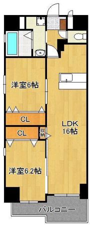 メゾンド・ファミーユ門司港の間取り画像