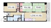 サンクラッソ神戸大開station frontの間取り画像