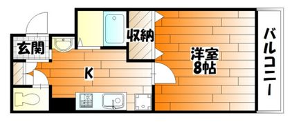 ラフォーレ祇園の間取り画像