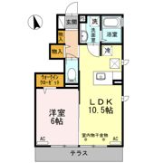 メゾン アンソレーエの間取り画像