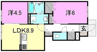 プランドールMIYAの間取り画像