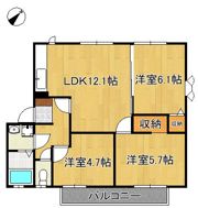 フレグランス学園台 B棟の間取り画像