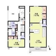 川越市岸町1丁目貸家の間取り画像