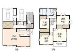岸本邸の間取り画像