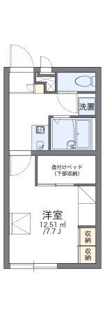 レオパレスグラン花咲の間取り画像