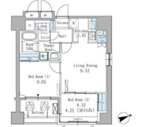 パークアクシス駒込の間取り画像