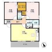 クレストコート A/Bの間取り画像