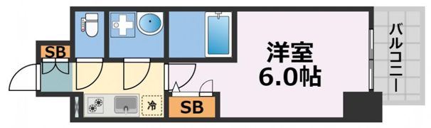 エスリードレジデンス本町パークフロントの間取り画像