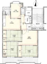 大森台住宅3号棟の間取り画像