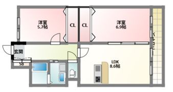 ステラコート城東の間取り画像
