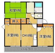 五ツ石の庄 B棟の間取り画像