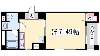 サントル花隈の間取り画像