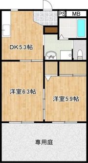 ライフサポートマンション彩里の間取り画像