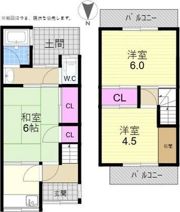 北中振3丁目戸建の間取り画像