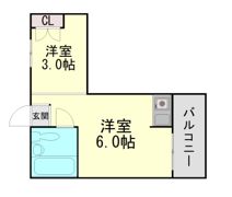 岡本ビラの間取り画像