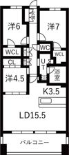 リーザス南千里の間取り画像
