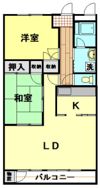 鶴瀬西口サンライトマンションの間取り画像