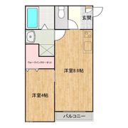 レジデンス ラル 三吉の間取り画像