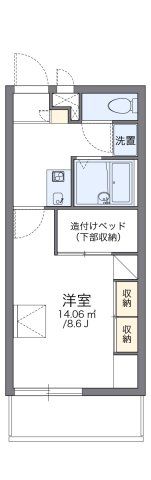 レオパレスFriendsⅡの間取り画像