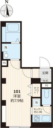 ソレイユ新大橋の間取り画像