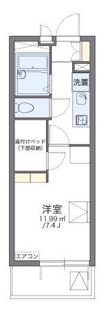 レオパレスひまわりの間取り画像