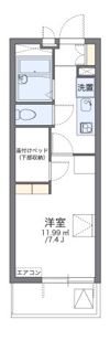 レオパレスひまわりの間取り画像