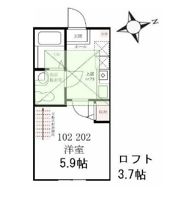 ハーミットクラブハウスエスカリエ反町の間取り画像