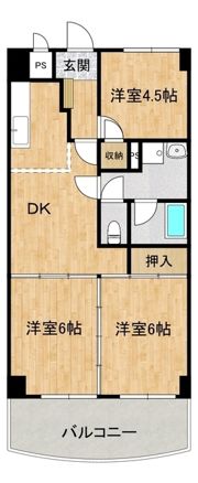 アークフラットの間取り画像