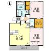 ルーベライト初生 Aの間取り画像