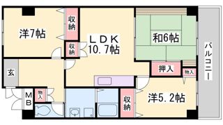 カナル兵庫の間取り画像