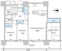 セルリアンホームズ勝どきの間取り画像