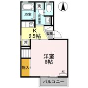 ロイヤルファミール Dの間取り画像