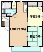 リリアン庚午A棟の間取り画像